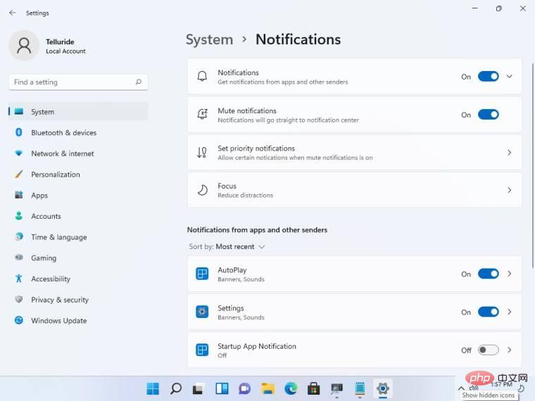 Fuite des fonctionnalités à venir de Windows 11 : barre des tâches en mode tablette, modifications des notifications, autocollants