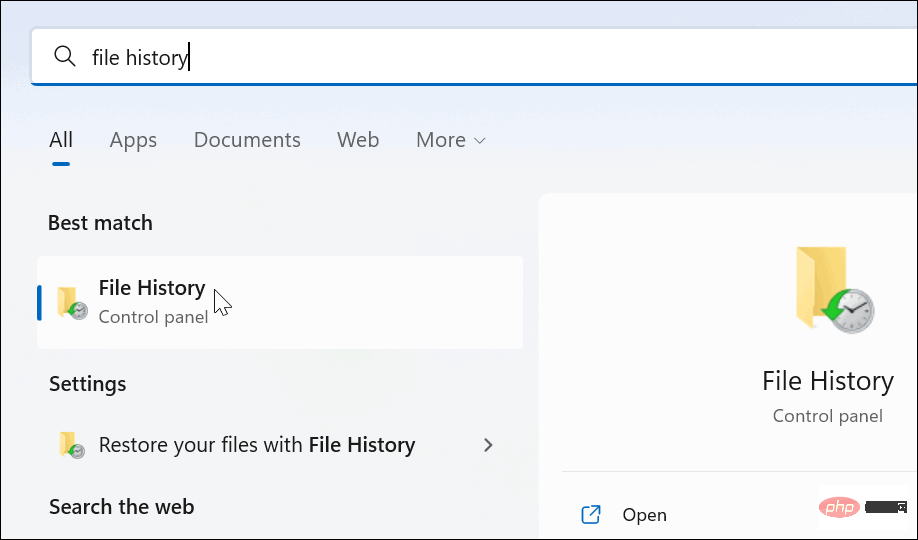 Comment utiliser l'historique des fichiers sur Windows 11