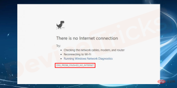 Google Chrome 中的“DNS Probe Finished No Internet”错误 - 如何修复？