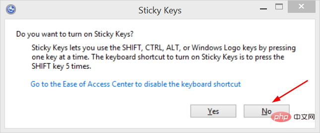 3 cara mudah untuk menghidupkan/mematikan Sticky Keys dalam Windows 11