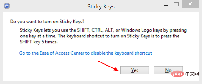 3 cara mudah untuk menghidupkan/mematikan Sticky Keys dalam Windows 11