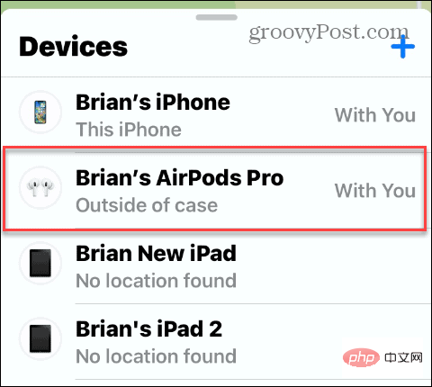 How to find a lost AirPod