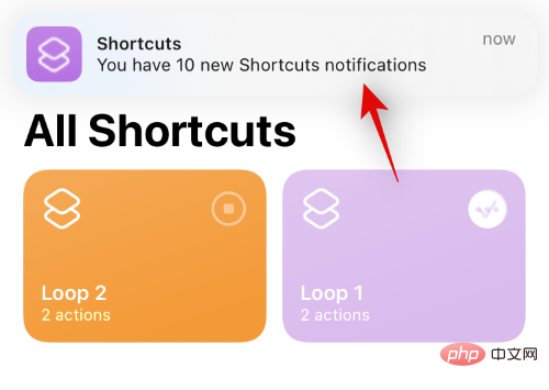 Comment désactiver les notifications de raccourci sur iOS 15