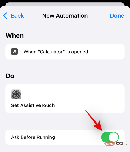 How to turn off shortcut notifications on iOS 15