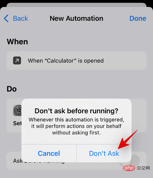 How to turn off shortcut notifications on iOS 15