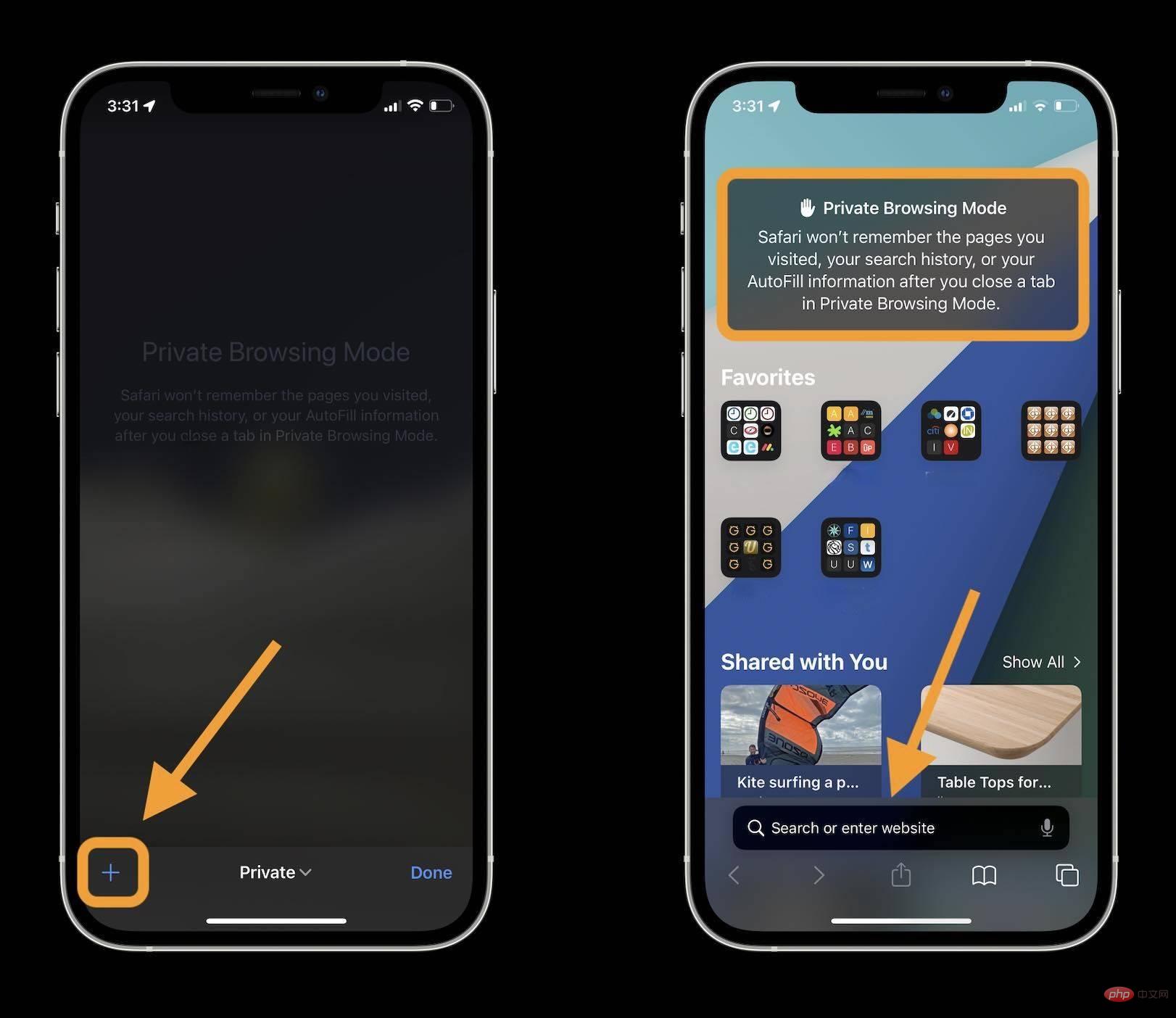 iOS 15: Safari를 사용하여 iPhone에서 개인 정보 보호 브라우징으로 전환하는 방법