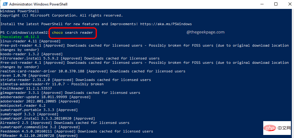 如何在 Windows 11 ,10 上从命令提示符或 PowerShell 安装应用程序