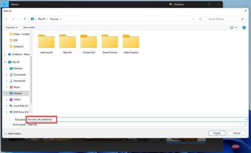 如何在 Windows 11上创建带有音乐的幻灯片