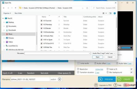如何在 Windows 11上创建带有音乐的幻灯片