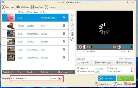 如何在 Windows 11上创建带有音乐的幻灯片