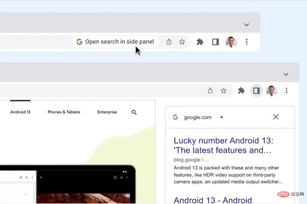 Chrome 加入全新Sidebar 让Google 搜索变得更方便
