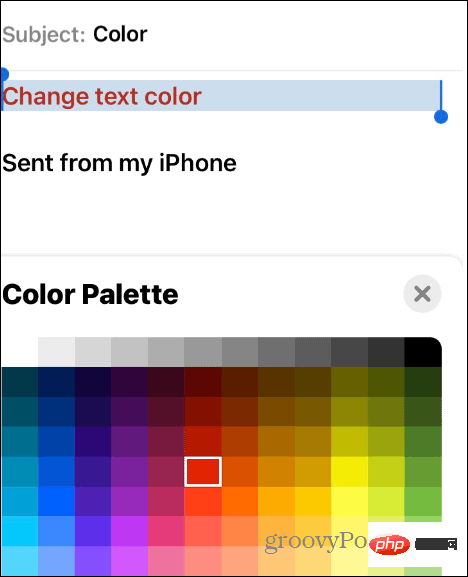 如何在 iPhone 上更改文本颜色