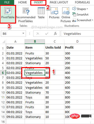 如何在 Microsoft Excel 中创建数据透视表