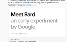 申请Bard现在已经开放！谷歌正式宣布。