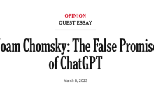 乔姆斯基对ChatGPT的追捧提出质疑，认为是浪费资源