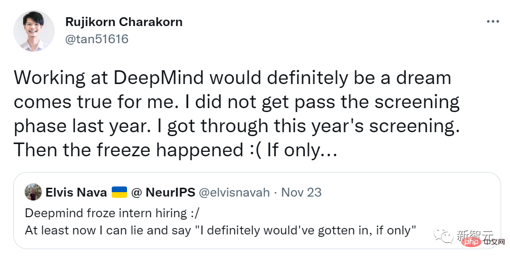 DeepMind may reduce the number of interns in the future? Recruitment was completely frozen, and candidates were informed of the cancellation only 1 hour before the interview.