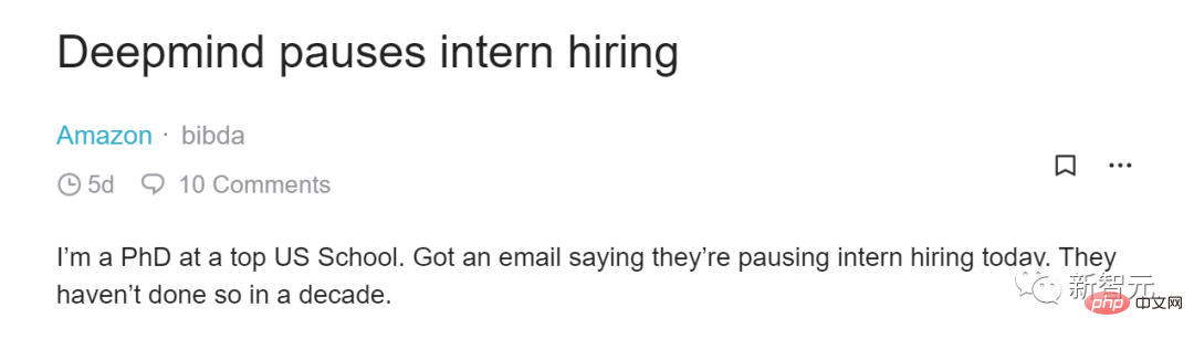 DeepMind may reduce the number of interns in the future? Recruitment was completely frozen, and candidates were informed of the cancellation only 1 hour before the interview.