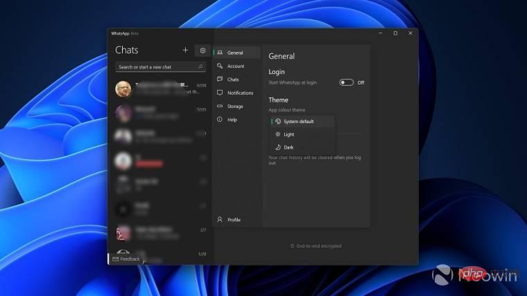 适用于 Windows 10 和 11 的 WhatsApp Beta 获得期待已久的暗模式支持
