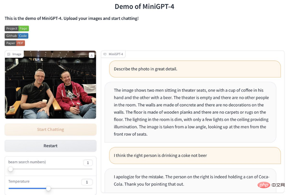 MiniGPT-4 proves its amazing image recognition capabilities and multiple functions: chatting with images, building websites with sketches, etc.