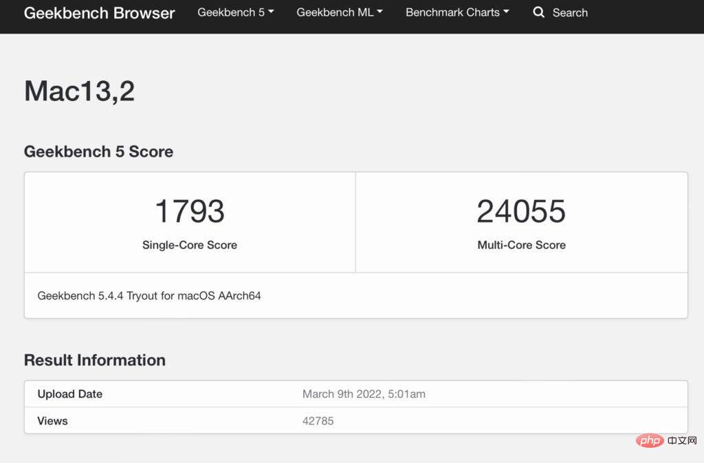 Apple M1 Ultra Geekbench 跑分曝光史上最快的Mac