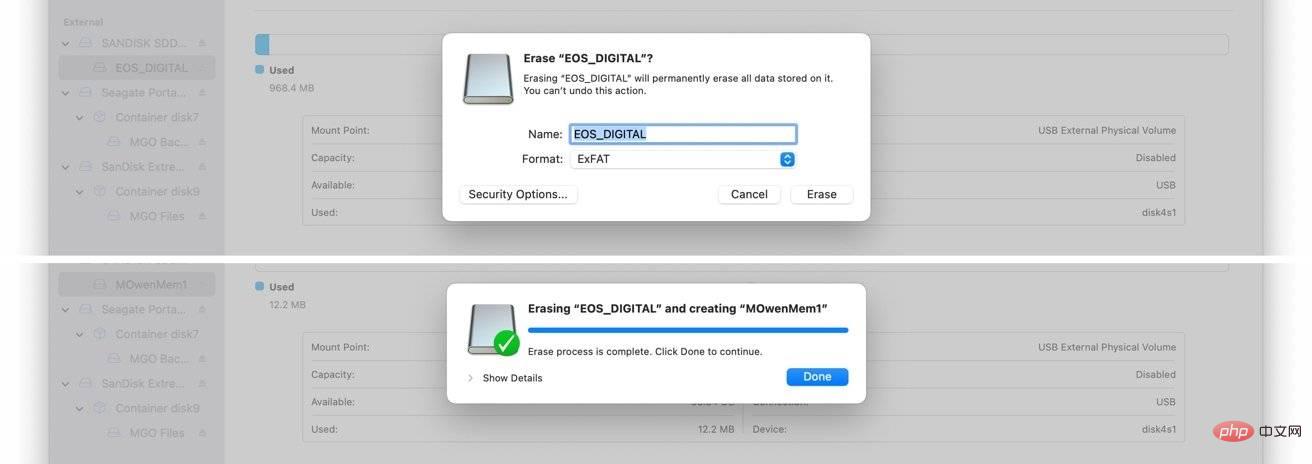 如何在 macOS 中格式化 SD 和 microSD 存储卡