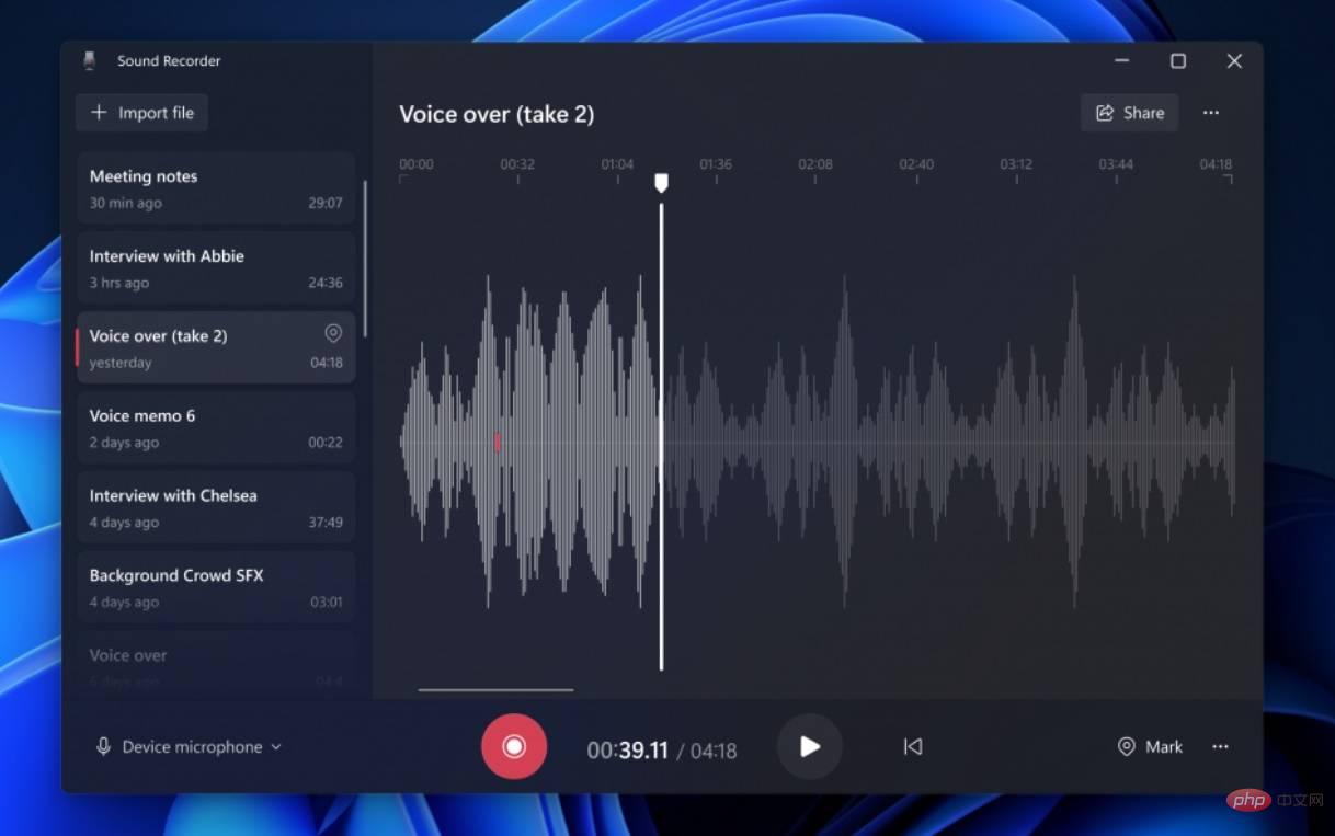 亲身体验 Windows 11 的新录音机，微软表示即将推出更多功能