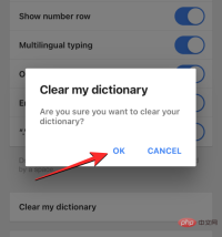 如何清除 iPhone 上的键盘历史记录