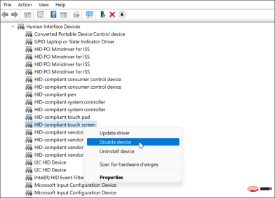 如何在 Windows 11 中禁用触摸屏