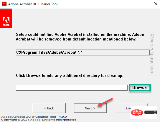 修复：错误 1722 较新版本已安装 Adob​​e Acrobat Reader DC 安装问题