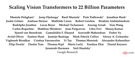 Google expanded the visual transfer model parameters to 22 billion, and researchers took collective action since ChatGPT became popular