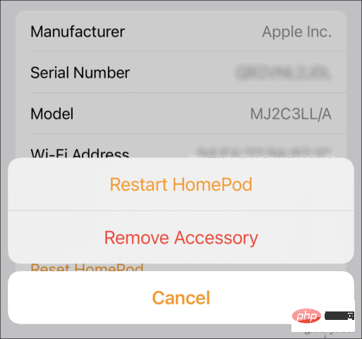 如何重启或重置 HomePod Mini