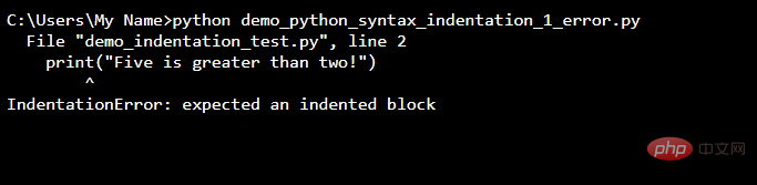 Python syntax example code analysis