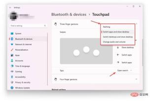 如何在 Windows 11 中自定义触摸板手势?