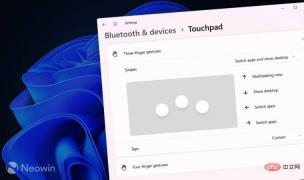 如何在 Windows 11 中自定义触摸板手势?