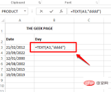 如何从 Microsoft Excel 中的日期值中提取日期值