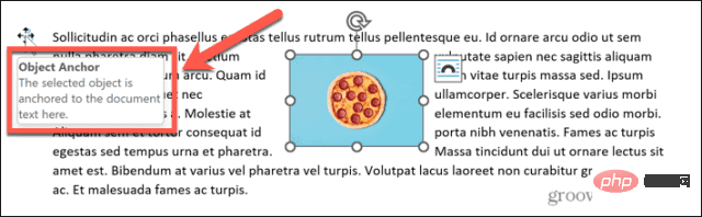 How to remove anchor points in Word