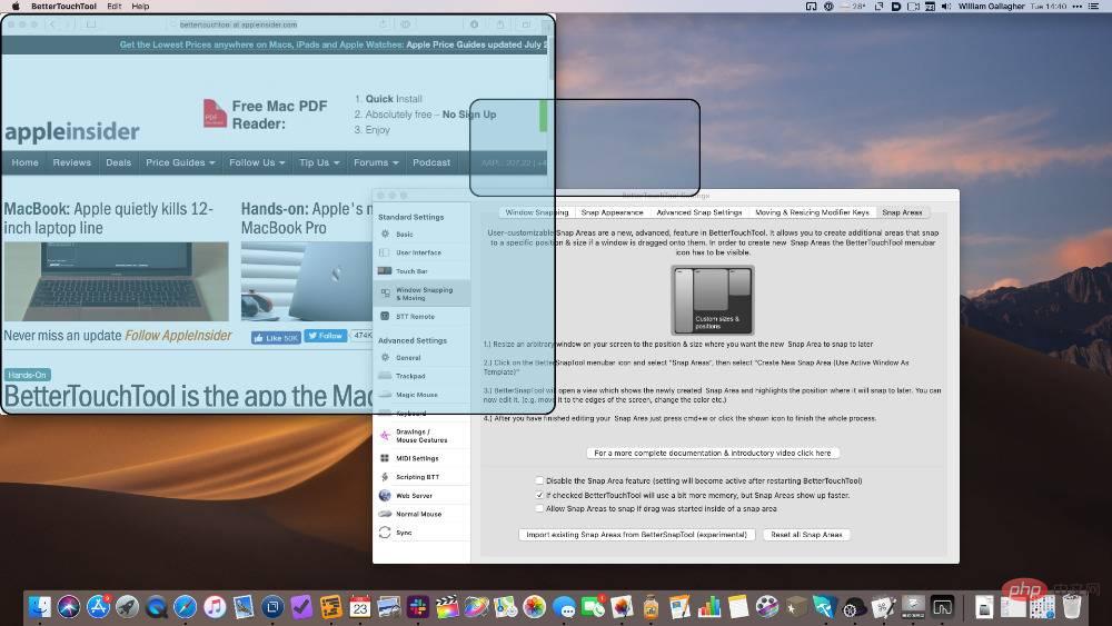 如何通过使窗口卡入到位来加快在 macOS Monterey 上的工作