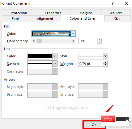 如何在 Microsoft Excel 的注释框中插入图片