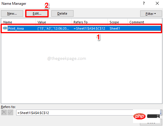 如何仅打印 Excel 文档的特定部分