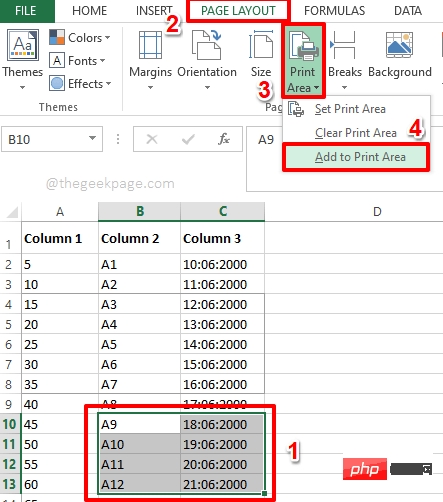 如何仅打印 Excel 文档的特定部分