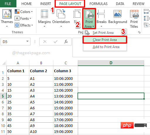 如何仅打印 Excel 文档的特定部分