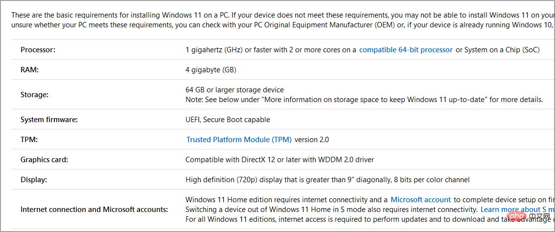 Windows 11 的系统要求与 Windows 10 的比较