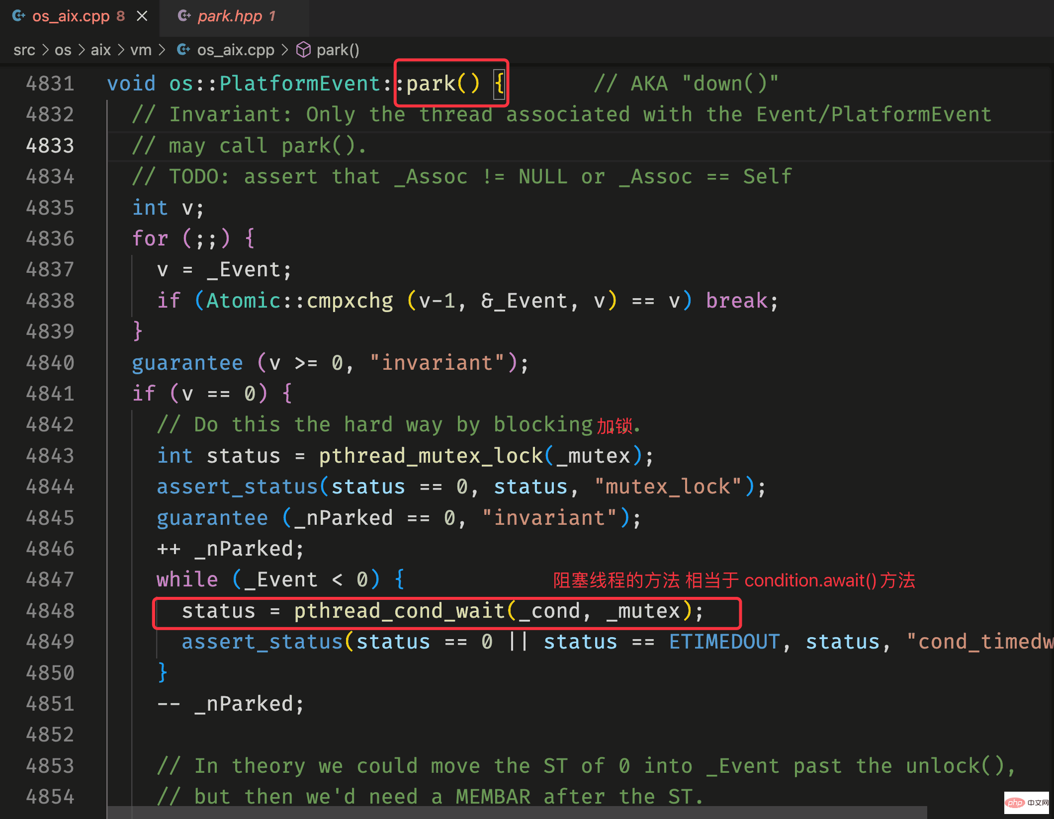 Implementation method of handwritten Java LockSupport