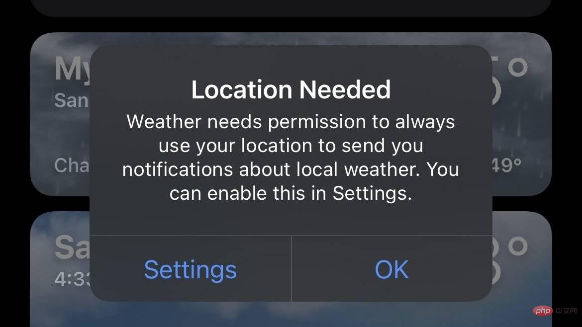 如何在 iOS 15 的天气应用中获取下雨通知