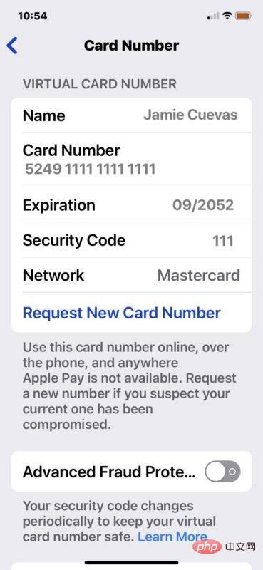 如何查看 Apple Card 卡号和有效期