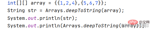 How to output the contents of a two-dimensional array in Java