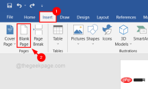 如何在 MS Word 文档中添加空白页