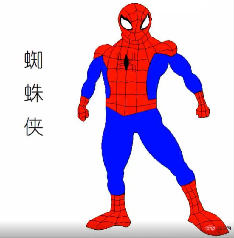 Steps to draw Spider-Man using Python+Turtle library