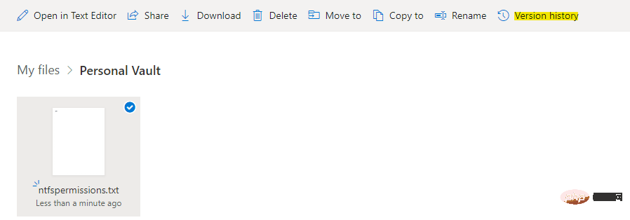 如何恢复以前版本的 OneDrive 文件