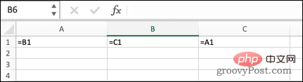 如何在 Excel 中查找循环引用